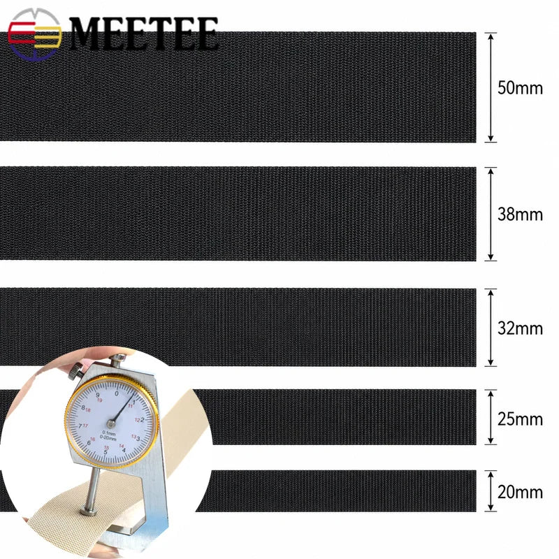 Fita de Nylon de 5M 20/25/32/38/50mm para Alça de Mochila, Coleira de Pet, Cinto de Segurança, Fita Decorativa