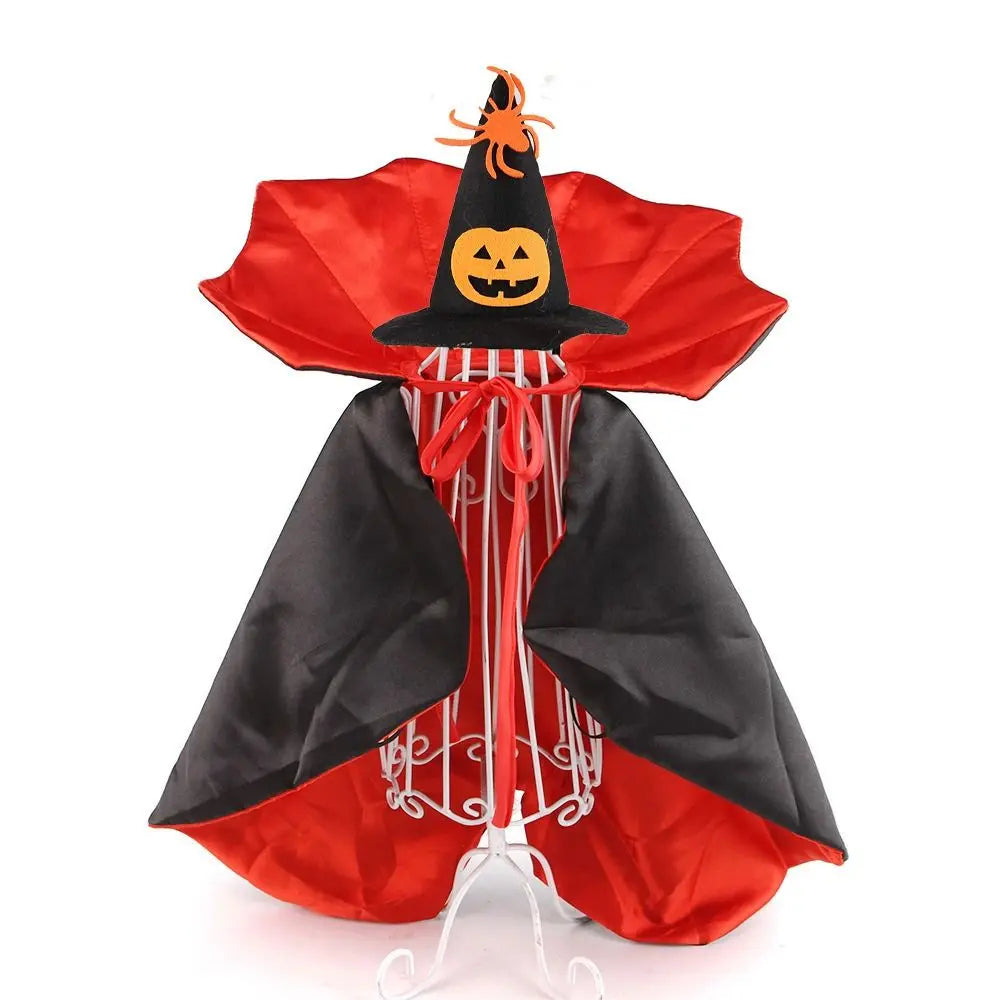 Fantasia de Halloween para Animais de Estimação com Gola Alta, Capa de Cosplay para Gato Confortável e Ajustável, Tecido Macio, Acessórios para Animais de Estimação, Vestido para Filhotes e Gatinhos para Festas