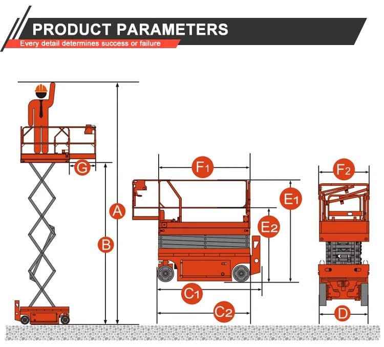 Plataforma Elevatória Hidráulica Mini de 4m, 6m, 8m, 16m, Plataforma Elevatória Elétrica Móvel Autopropelida com Aprovação CE - Kasa & Pet