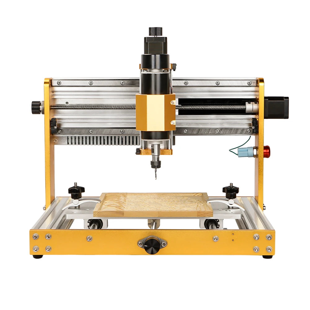 Máquina de fresagem CNC3018PRO, roteador CNC e máquina de gravação com kit de interruptor de limite para uso offline em trabalhos de marcenaria.