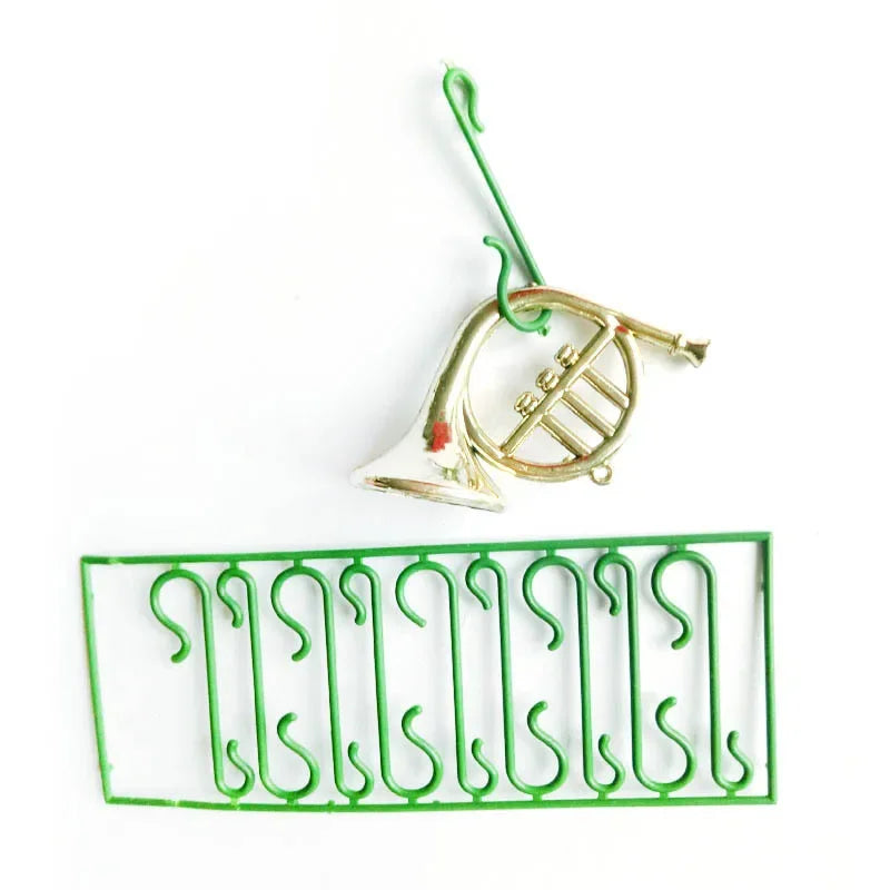 50/400 pçs mini gancho de natal de plástico em forma de s árvore de natal bola pingentes ornamento pendurado cabide diy navidad decoração de festa em casa