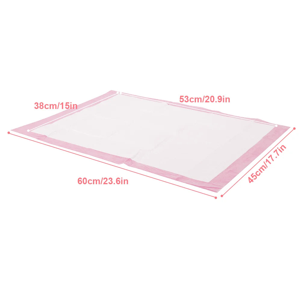 Fralda para animais de estimação, 50 peças, 60*90cm, 60*60cm, fraldas descartáveis para treinamento de cachorros, almofadas de xixi, superfície de secagem rápida, almofada limpa, fornecimento de cachorro