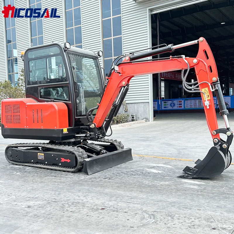 CE EPA SHANDONG Euro V Mini Escavadeiras de Esteiras 2,5 Ton 3 Ton com Bomba de Motor-Mini Bagger de Alto Desempenho para Venda