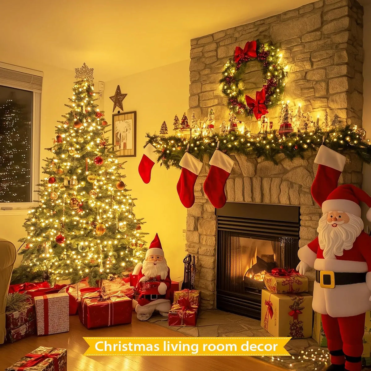 80 Luzes de Natal LED à Prova d'Água para Exterior, Cordão de Luzes de Fada Mini Pisca-Pisca com Controle Remoto, 8 Modos, Alimentadas por Pilha, para Uso Interno e Externo