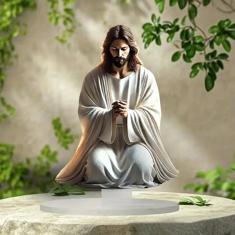 2026 Nova presépio de nascimento de Jesus – peça central de mesa de Natal, decoração religiosa de Natal para casa