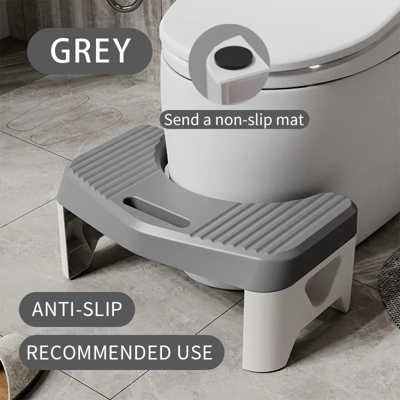 1Pç Banquinho de Apoio para Vaso Sanitário, Banquinho Confortável para Banheiro para Adultos, Crianças e Gestantes, Auxiliar de Agachamento, Antiderrapante e Espesso
