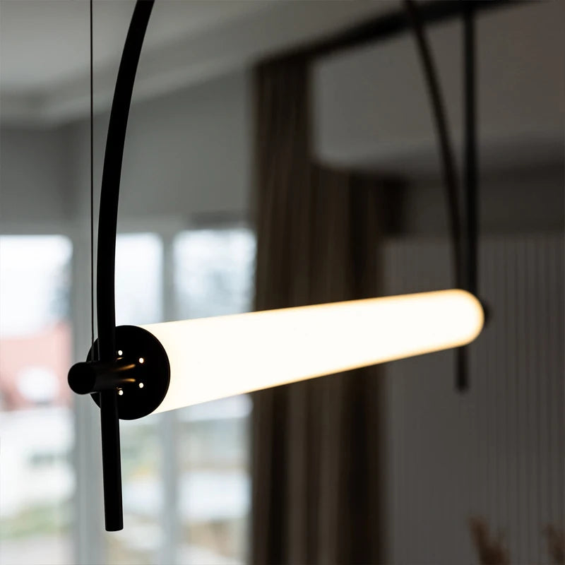 Sala de estar minimalista luz pingente moderno designer arte lâmpada led quarto estudo sala jantar balcão barra minimalista luz interior
