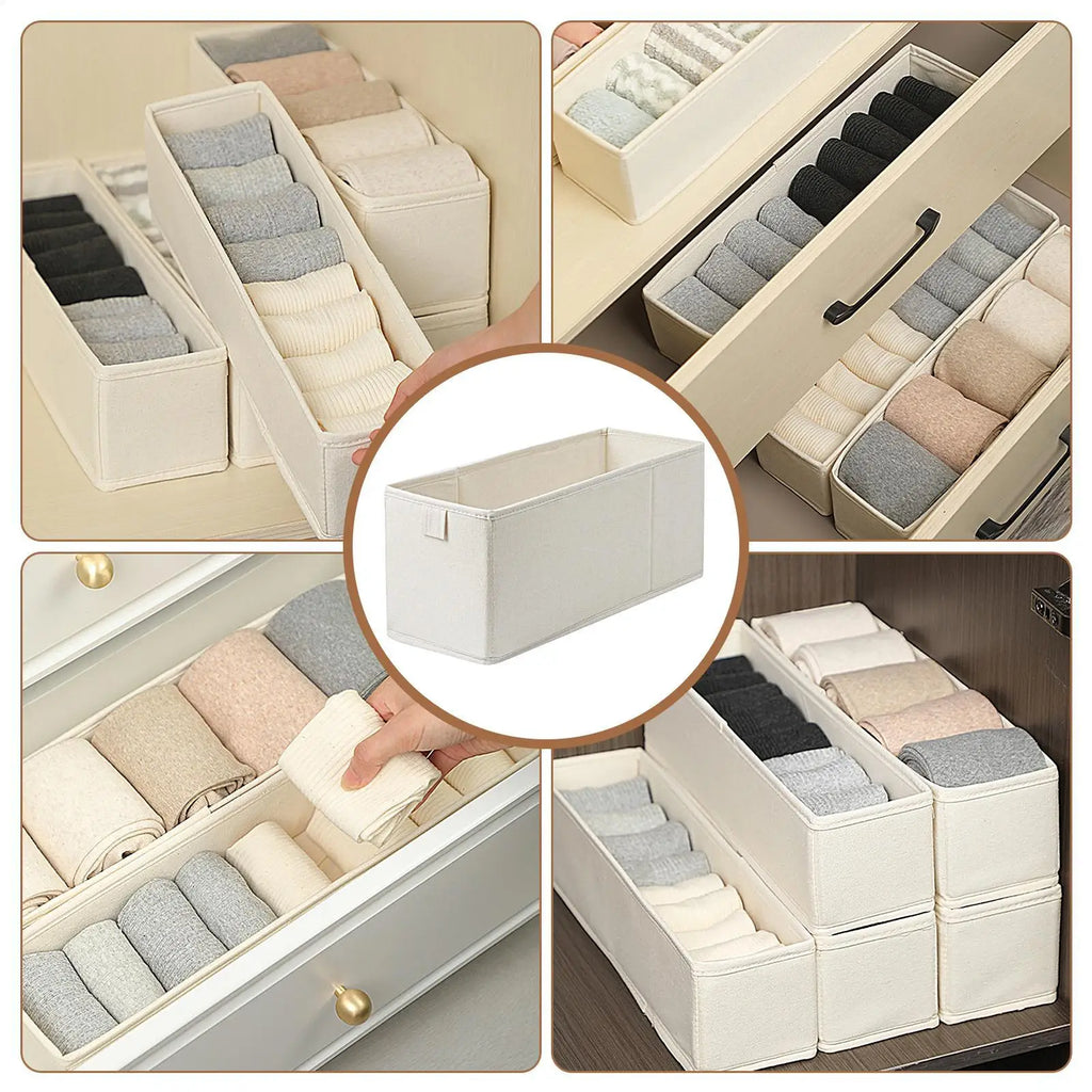 Organizadores de Armazenamento para Gavetas de Guarda-Roupa, Caixa de Armazenamento para Roupas, Organizador para Camisetas, Jeans, Roupas Íntimas e Calças