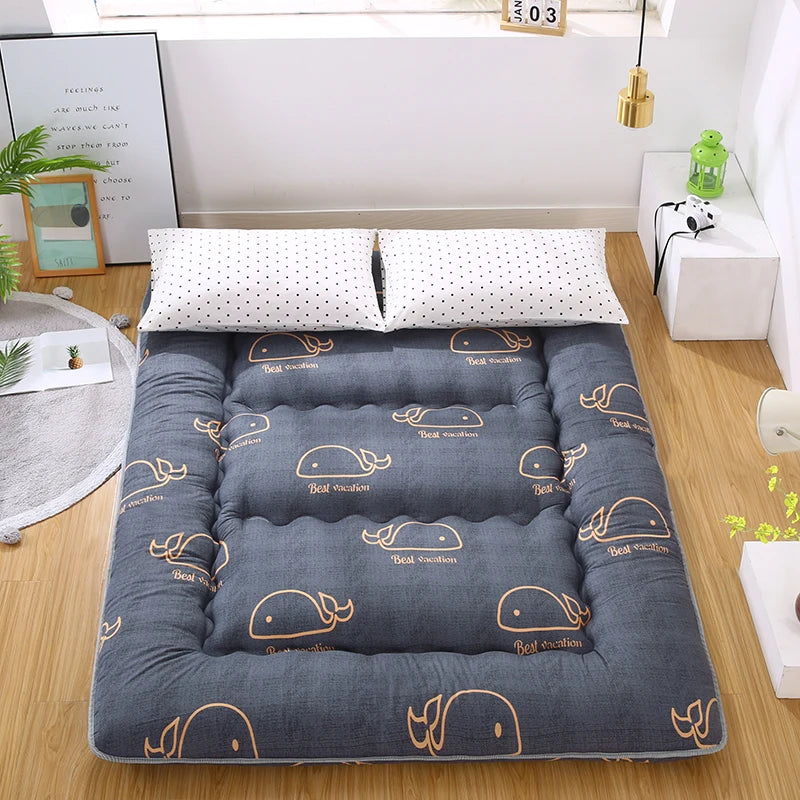 Colchão Tatami Espesso Estilo Japonês, Tapete de Chão Macio, Almofada Dobrável para Descanso em Casa, Acessório para Quarto