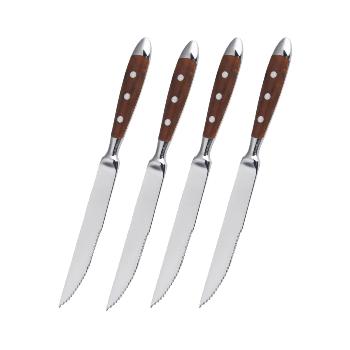 Conjunto de Talheres de Aço Inoxidável, Conjunto de 6 Peças Incluindo Faca, Garfo e Colher, Facas de Cozinha e Talheres para Sala de Jantar Kasa & Pet