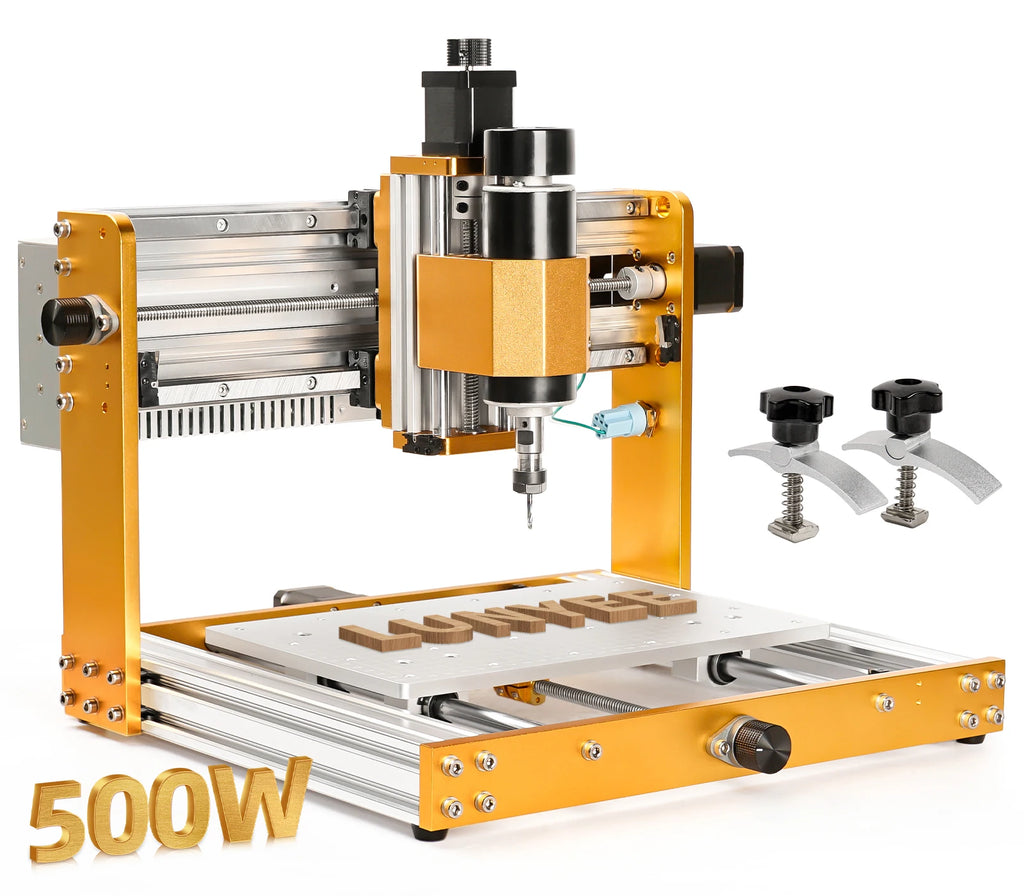 Máquina de fresagem CNC3018PRO, roteador CNC e máquina de gravação com kit de interruptor de limite para uso offline em trabalhos de marcenaria.