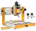 Máquina de fresagem CNC3018PRO, roteador CNC e máquina de gravação com kit de interruptor de limite para uso offline em trabalhos de marcenaria.