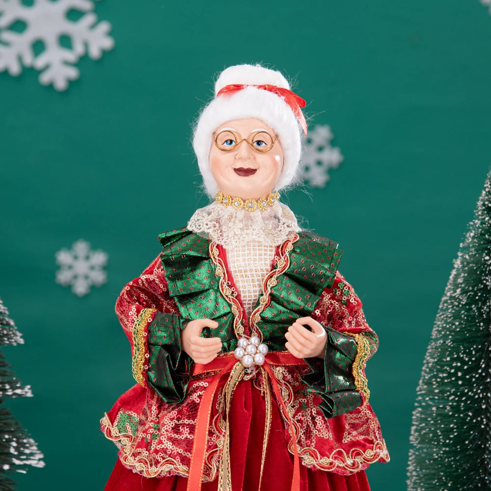 40cm natal anjo boneca estatueta brinquedo colher de árvore ornamentos em pé aniversário natal decorações navidad decoração para casa novedades