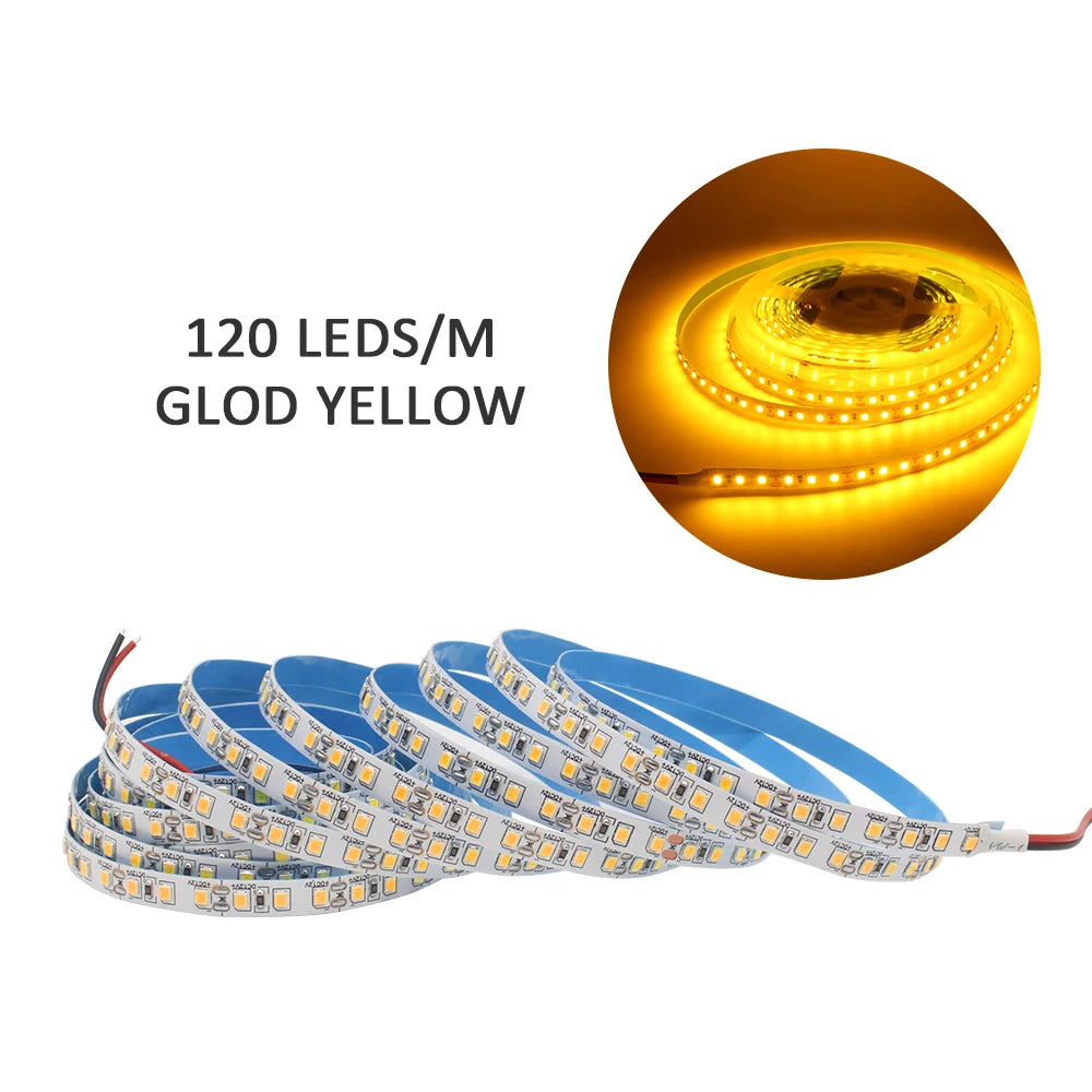 12v tira conduzida smd 2835 1m 2m 3m 4m 5m led listra fita de luz 120led/m 240led/m branco quente fita flexível decoração para casa luz Kasa & Pet