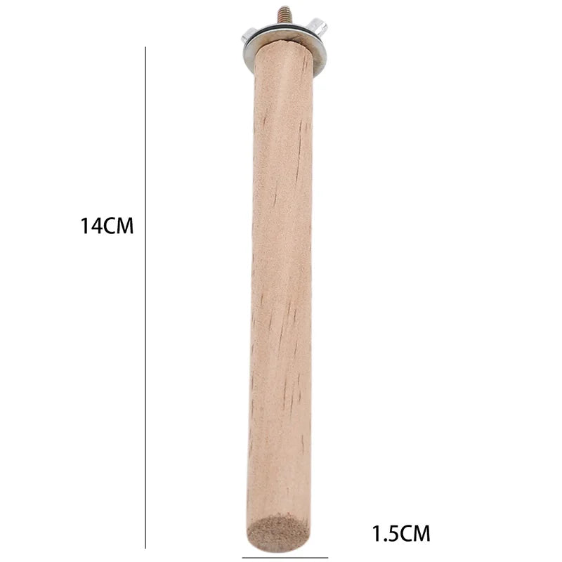 Papagaio animal de estimação cru pé vara de madeira pendurado suporte rack brinquedo sticksstand periquito ramo poleiros para gaiola de pássaros barra suprimentos para animais de estimação Kasa & Pet