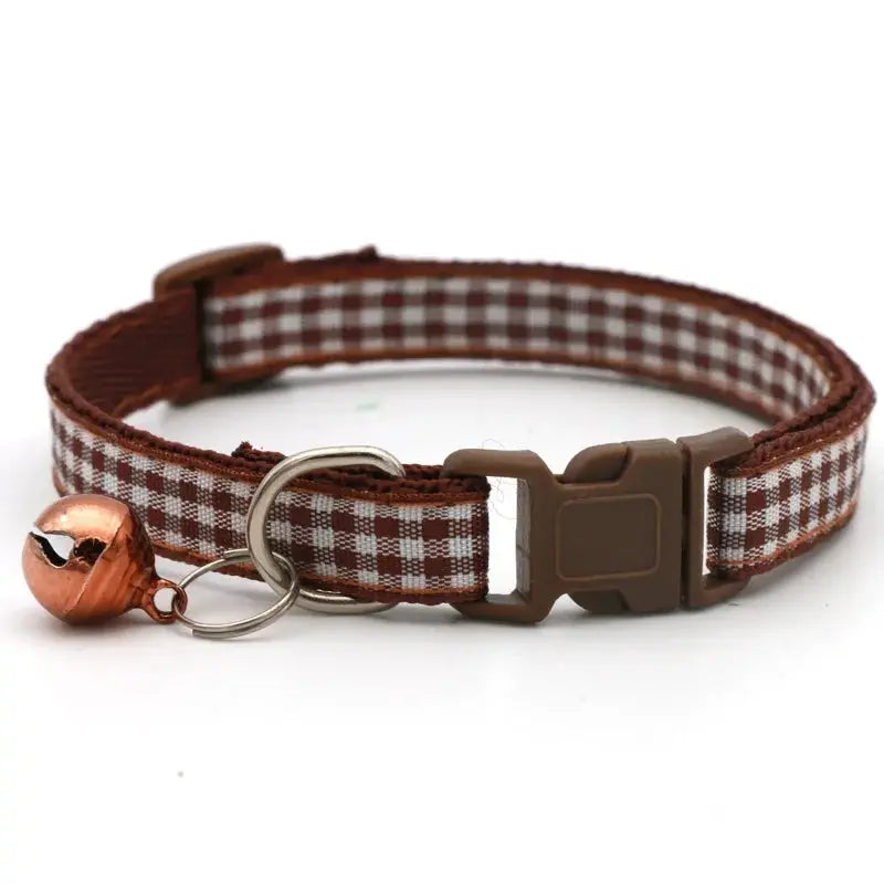 Coleira para Gato com Sino, Anel de Pescoço, Colar de Segurança Elástico Ajustável, Coleira para Filhote e Gatinho, Produtos para Animais de Estimação, Acessórios para Gatinhos Kasa & Pet