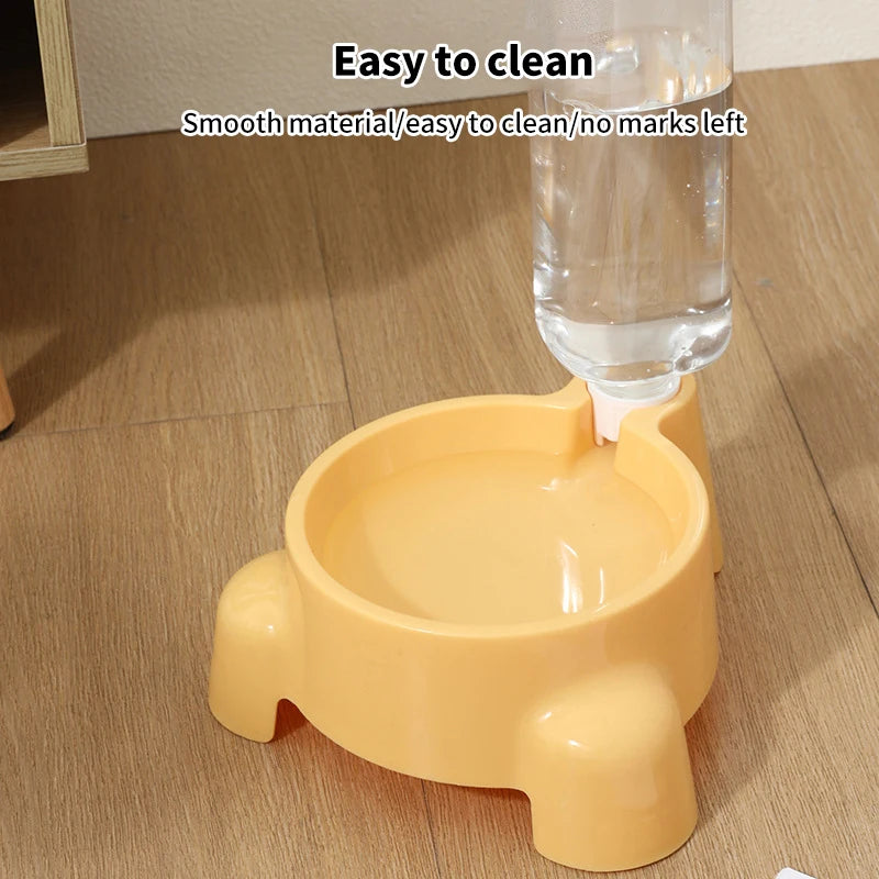 Garrafa de água para animais de estimação, alimentação automática de água para uma única tigela de água potável, filhote de cachorro, gato, dispensador de tigela, suprimentos para animais de estimação