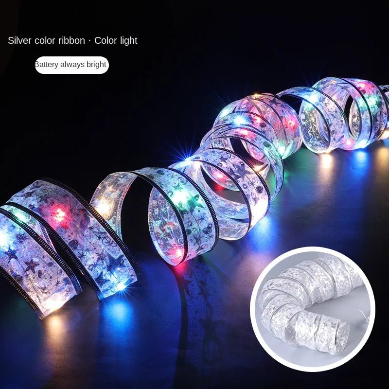Decoração de natal fita luzes de fadas ornamento da árvore de natal luzes da corda de natal navida natal decoração de ano novo 2025 - Kasa & Pet