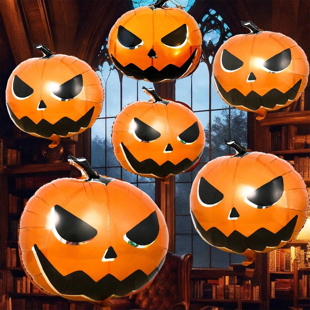 Balão de Halloween em Forma de Abóbora Gigante Jack O Lantern, Decoração de Festa para Crianças e Adultos, Casa Assombrada, Trick Or Treat, Eventos de Outono