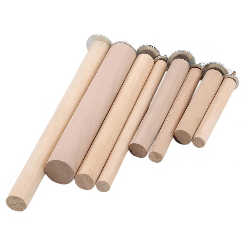Papagaio animal de estimação cru pé vara de madeira pendurado suporte rack brinquedo sticksstand periquito ramo poleiros para gaiola de pássaros barra suprimentos para animais de estimação