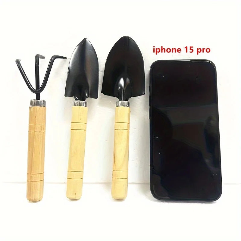 Mini Kit Jardinagem com Rake Trowel e Pá, Garden Tool Set, Plantas Suculentas e Cultivo do Solo