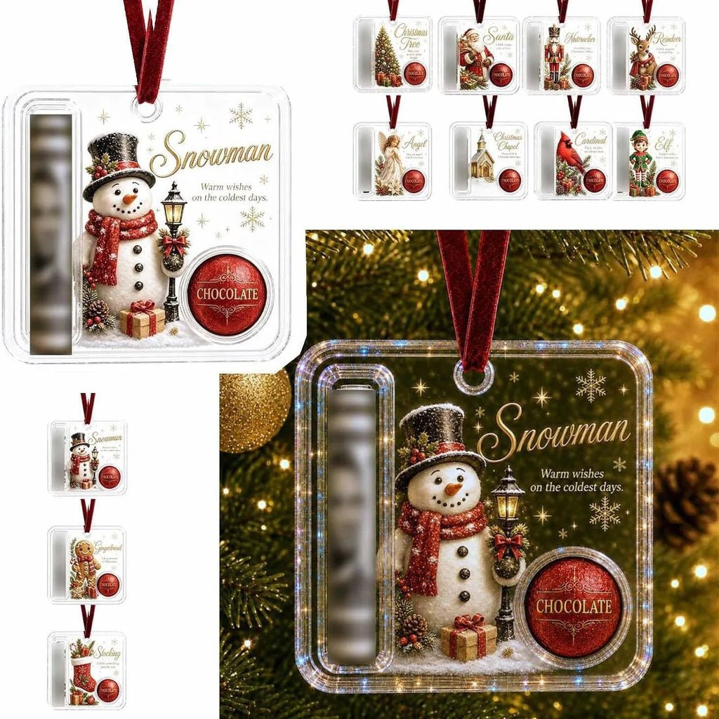 Ornamento de Natal para Presente em Dinheiro: Artesanato em Acrílico, Decorações de Fim de Ano, Presentes para Pessoas