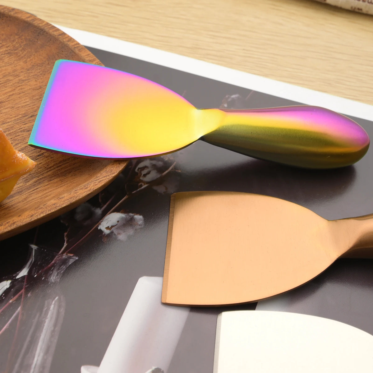 Conjunto de Utensílios para Cortar Manteiga com 6 Peças, Espalhadores de Queijo e Geléia, Cortador de Creme, Faca Multifuncional para Manteiga e Pão, Gadget de Cozinha