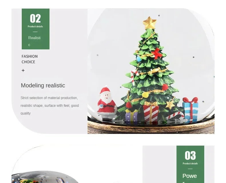 Luzes De Vento Caixas De Música, Bolas De Cristal, Árvore De Papai Noel, Enfeites, Presentes De Natal, Decorações De Carnaval, Vento