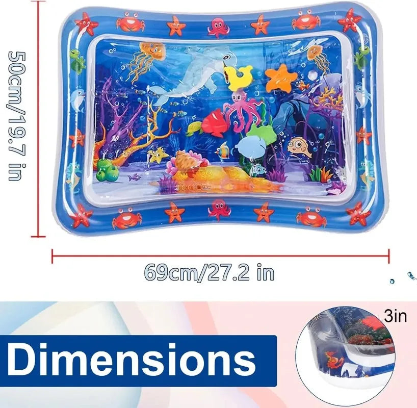 Tapete de jogo sensorial de água para animais de estimação, para gatos e cães, almofada de resfriamento espessada, brinquedo interativo para animais de estimação, verão, atividade interna