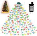 Luzes led para árvore de natal, corda à prova d'água para jardim, pátio, decoração de telhado, festa de feriado, decoração de festival