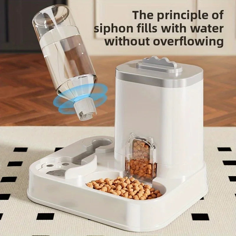 Alimentadores e dispensadores de água automáticos para animais de estimação de grande capacidade, adequados para cães e gatos