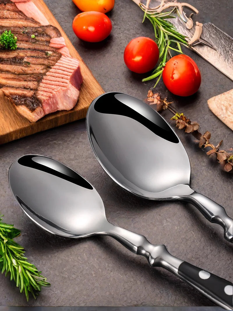 Clássico elegante conjunto de talheres de aço inoxidável garfo colher faca completa jantar garfo bife faca colher de chá criativo conjunto de louça