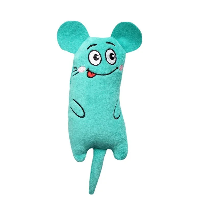 Brinquedo de Mastigar para Gatinhos, Brinquedo de Pelúcia Engraçado e Fofo, Brinquedo Interativo para Gatos com Catnip para Moer os Dentes, Mordedor para Garras, Catnip para Gatos, Muito Vendido