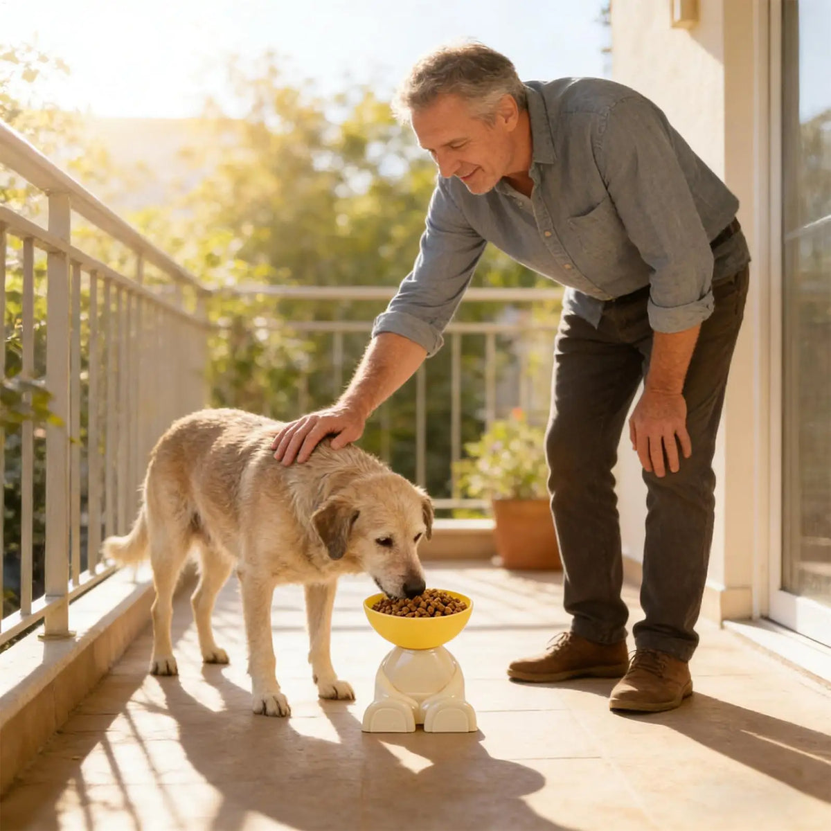 Tigelas para Alimentação de Gatos e Cães, Prato Elevado para Alimentos, Comedouro Antiderrapante para Animais de Estimação, Ideal para Cozinha, Apartamento e Uso Interno
