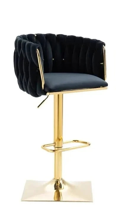 Bancos de bar modernos com pernas douradas, altura ajustável, banco de bar minimalista italiano, designer ergonômico, mama sandalyesi, móveis de cozinha