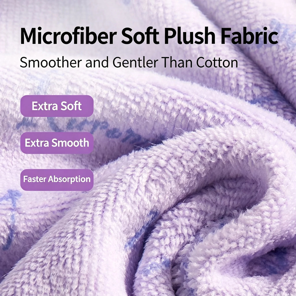 Toalha de banho de microfibra com estampa de desenho animado, supermacia, de alta capacidade de absorção, de secagem rápida e com tratamento antibacteriano 7A.