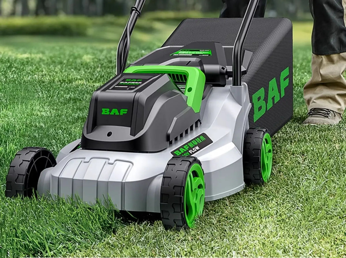 Cortador de grama elétrico de alta potência – perfeito para jardas grandes, eficiência estilo push e operação com fio incluída