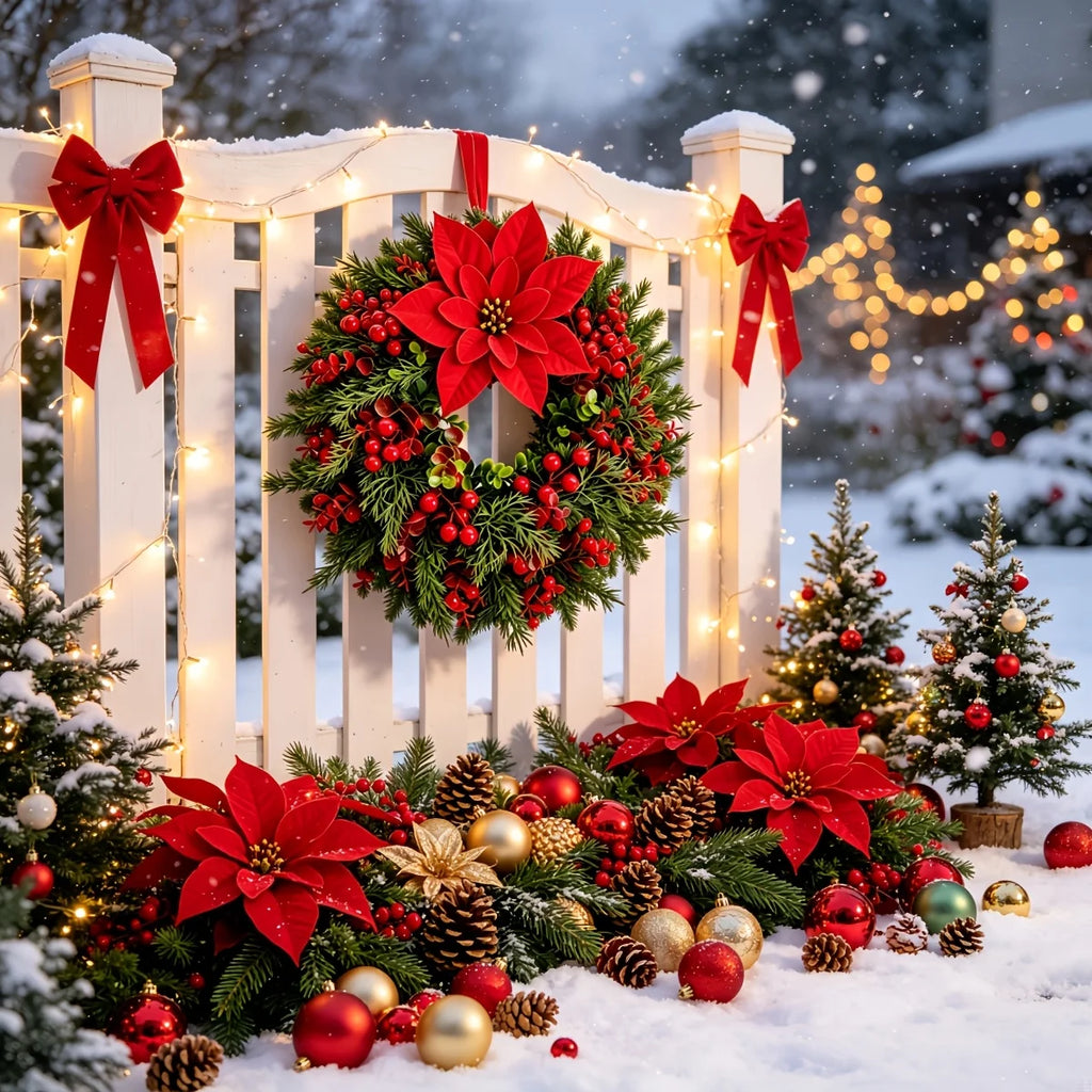 Guirlandas Decorativas de Natal de Alta Qualidade, Criadas com Ingenuidade para Criar uma Atmosfera Festiva e Cerimonial! Simula Selecionada