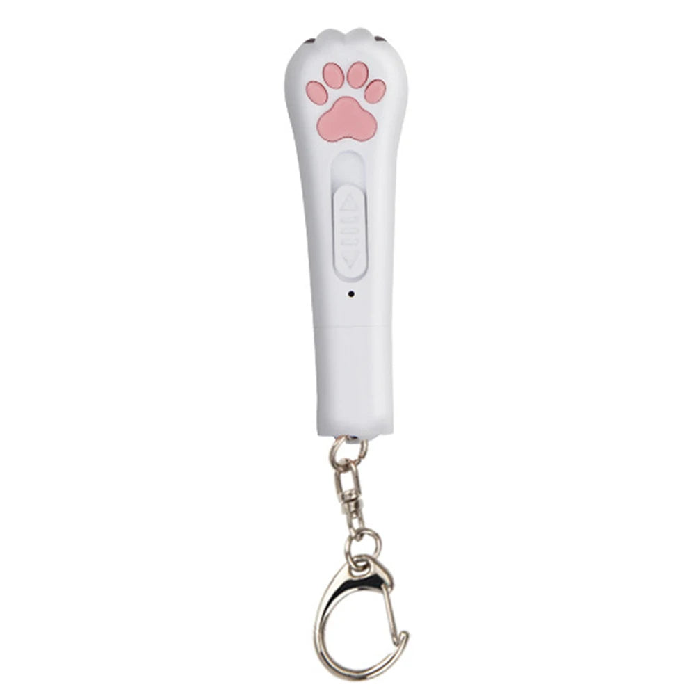 3-em-1 pet ponteiro gato brinquedo usb recarregável ponto vermelho luz engraçado gato caçador vara caneta interativa ponteiro produtos para animais de estimação Kasa & Pet