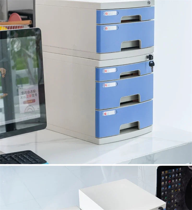 Armário de arquivo com fechadura para escritório, gaveta a4, armário de armazenamento, multicamadas, sob a mesa, escritório, pequena caixa de armazenamento zz