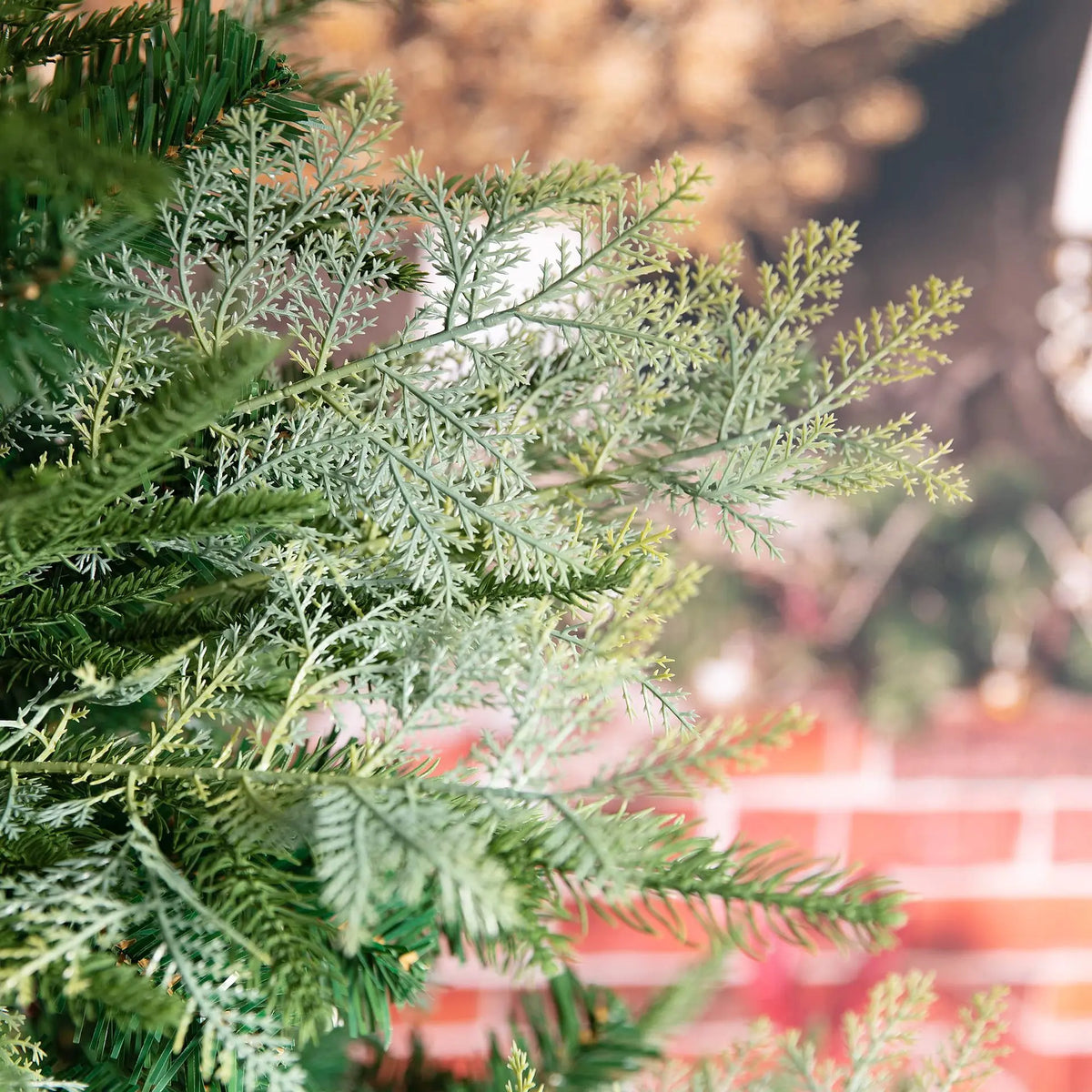 Artificial Pine Branches Simulação, Planta verde, Folhas falsas, Natal, Ano Novo, Decoração do lar