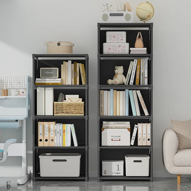 Estante de Livros Multicamadas de Fácil Montagem, Prateleira de Armazenamento para Sala de Estar, Quarto e Estudo, Ideal para Livros, Brinquedos e Diversos