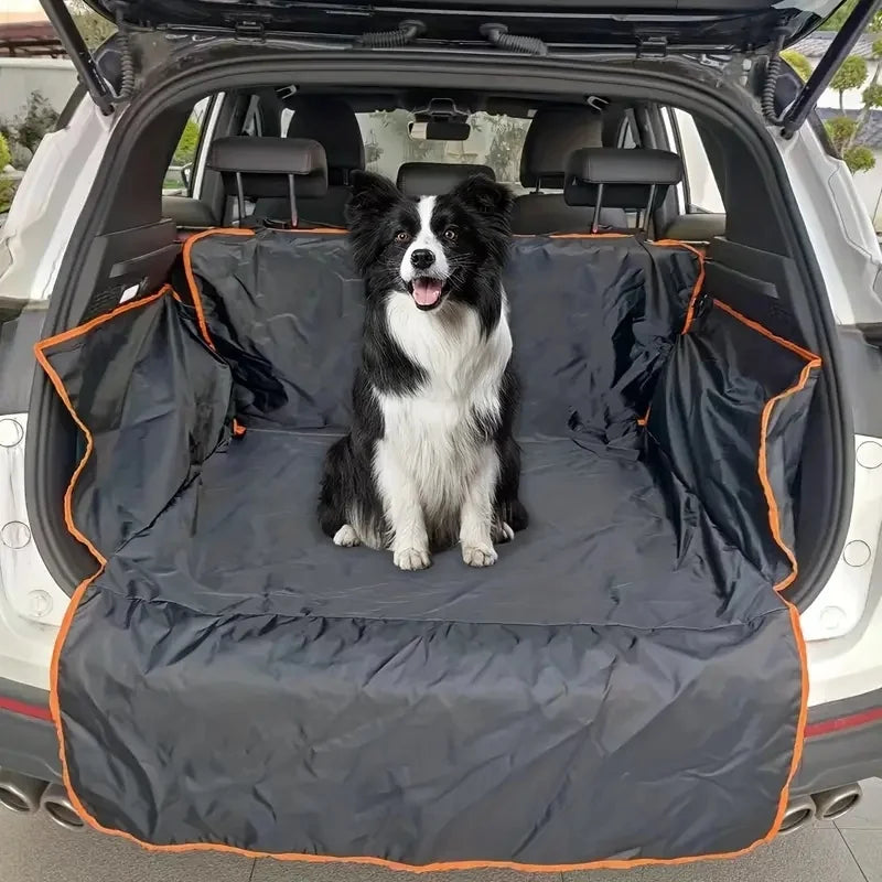 Tapete de porta-malas automático de poliéster durável para animais de estimação – Tapete antiderrapante, resistente a arranhões e fácil de limpar para SUVs e carros, tapete de segurança para animais de estimação