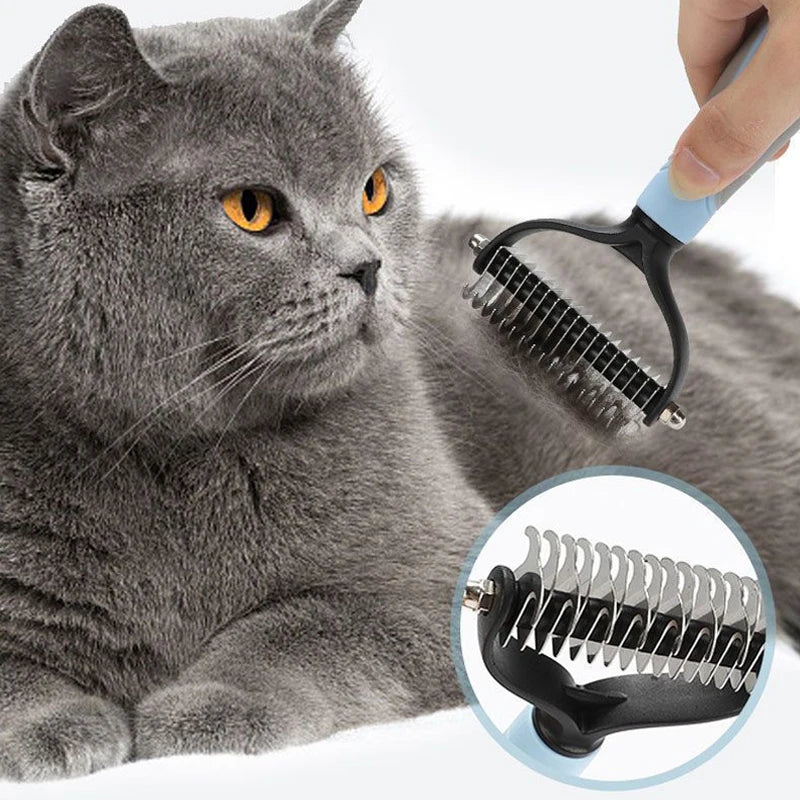 Escova para Remover Pelos de Animais de Estimação, Pente para Cães e Gatos, Removedor de Subpelo, Ferramenta para Cortar Nós, para Remoção de Pelos de Filhotes, Suprimentos para Animais de Estimação