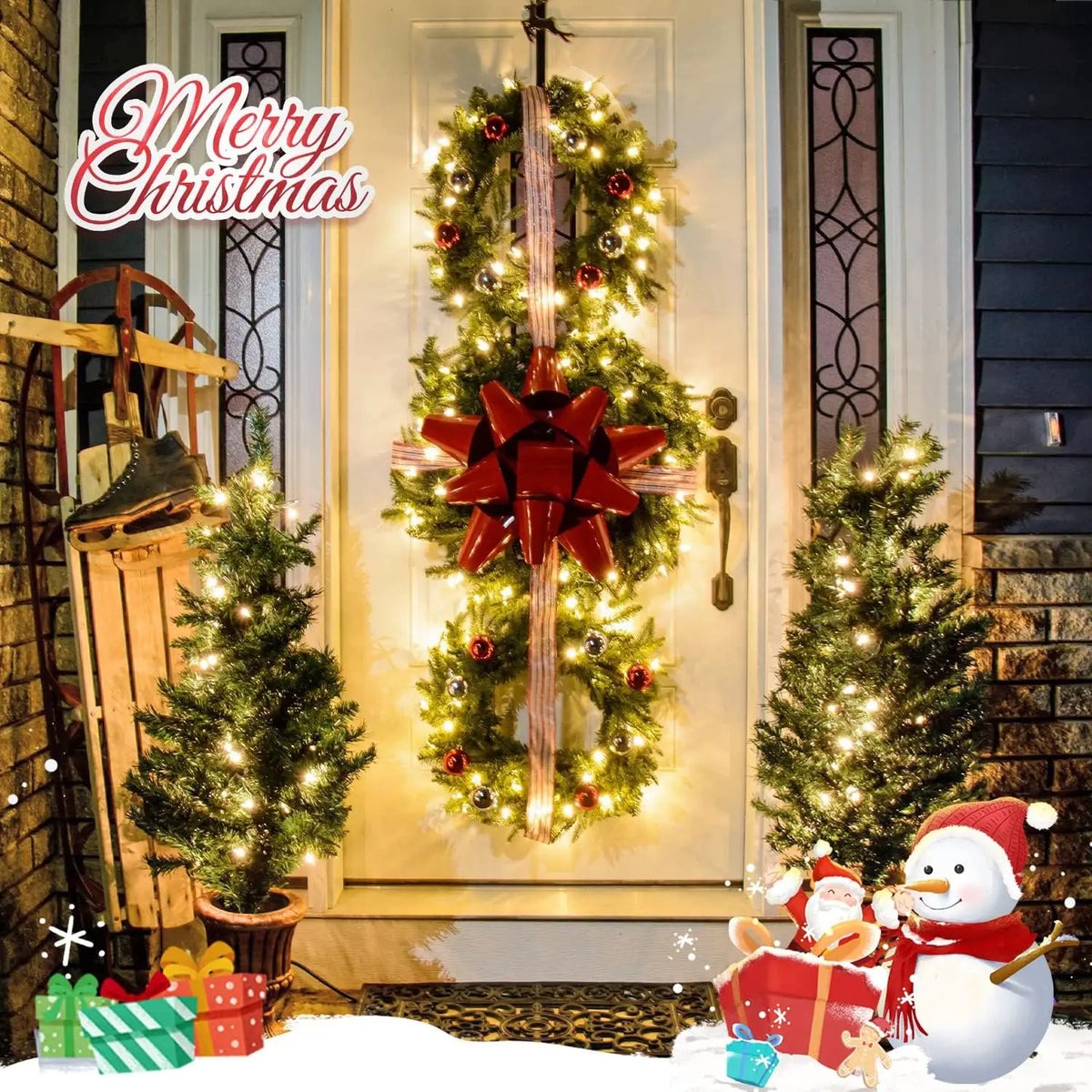 80 Luzes de Natal LED à Prova d'Água para Exterior, Cordão de Luzes de Fada Mini Pisca-Pisca com Controle Remoto, 8 Modos, Alimentadas por Pilha, para Uso Interno e Externo