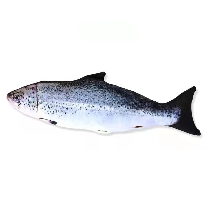 20cm gato favor peixe brinquedo de pelúcia travesseiro simulação peixe gato brinquedo animal de estimação treinamento interativo mastigar brinquedo suprimentos para animais de estimação