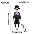 Decorações de Halloween de Noivos Esqueletos Pendurados, Assustadores para Festas em Bares, Casas Assombradas, Adereços de Pegadinhas e Decoração de Casamento