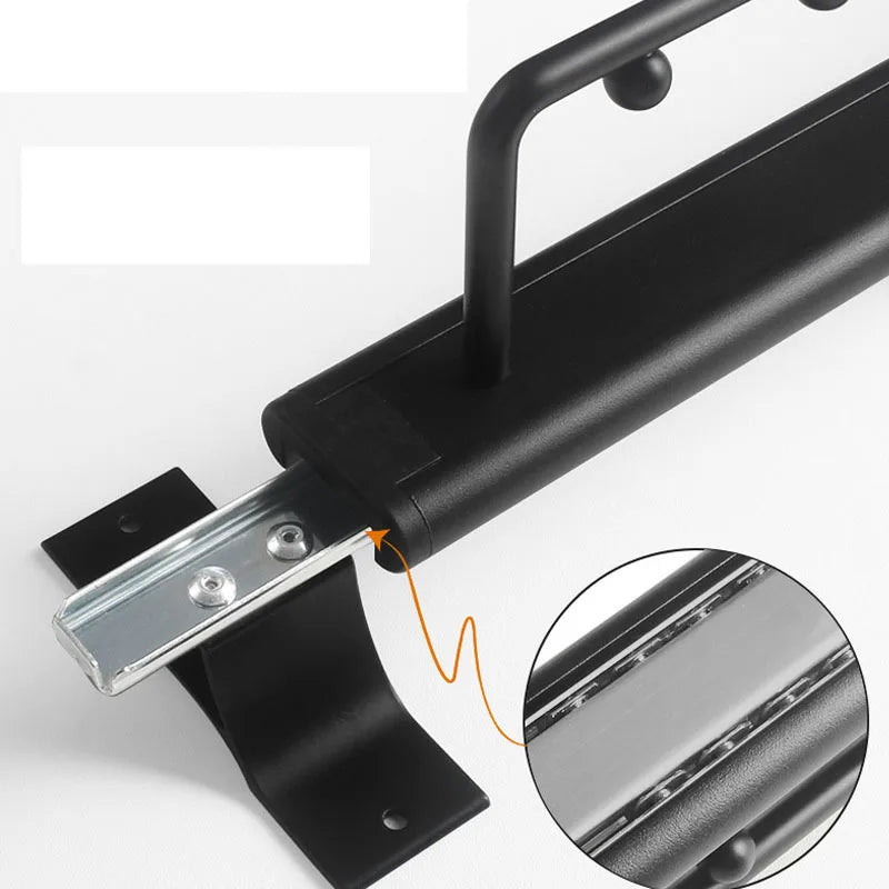 1 peça Varão Retrátil Deslizante para Guarda-Roupa, Cabideiro para Roupas, Toalhas e Casacos, Organizador de Armazenamento para Armário