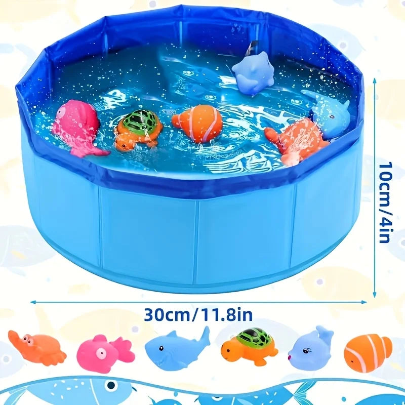 Piscina para Animais de Estimação, Azul, Brinquedos de Lazer e Entretenimento ao Ar Livre, Piscina de Água para Gatos e Cães, Acessórios para Treinamento de Gatos