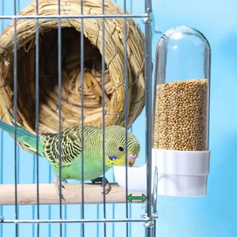 Dispensador de Água e Comida para Animais de Estimação, Caixa de Alimentos para Pássaros, Acessórios para Gaiolas de Esquilos e Papagaios
